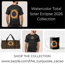 Watercolor Total Solar Eclipse 2026 Collection