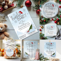 Santa Baby Christmas Boy Baby Shower