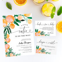 Citrus Orange Baby Shower