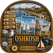 Oshkosh Wisconsin Postcards/Gifts