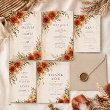 Boho Wild Terracotta Garden Wedding Suite