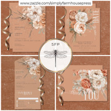 Boho Terracotta Peach & Cream Wedding