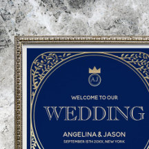 Royal Blue and Yellow Gold Wedding