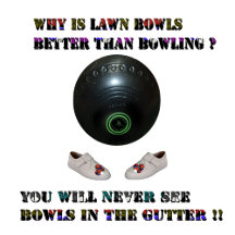 "Rolling in Laughter: Funny Lawn Bowls T-Shirts"