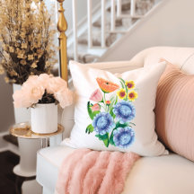 Vibrant Hand Drawn Floral Folk Art