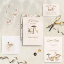 Wild Safari Animals Boho Baby Shower