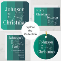 Christmas Green Striped Christmas Party Supplies