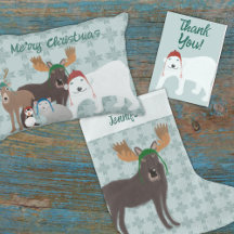 Arctic Animals in Winter Hats