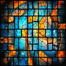 Abstract Geometric Stained Glass