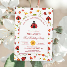 Cute Ladybug 1st Birthday Party 