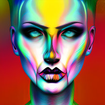 Metallic Colors Women Robots