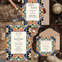 Talavera vintage Mexican Spanish wedding