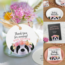 Floral Panda Girl Baby Shower
