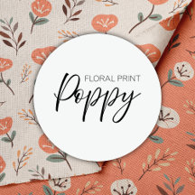 Poppy floral print
