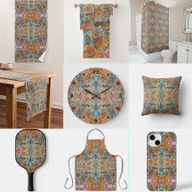 Vintage Chic Flower Garden Watercolor Painting