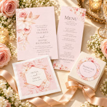 Bohemian Pale Pink Rose Wedding Collection