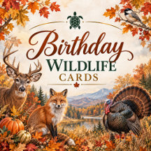 Birthday Wildlife Greeting Cards