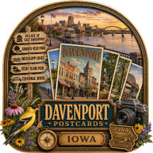 Davenport Iowa Postcards/Gifts