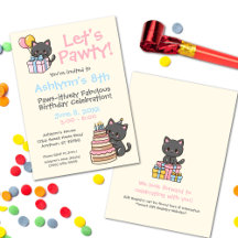 Sweet Kawaii Black Cat Birthday Party for Girls
