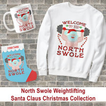 North Swole Weightlifting Santa Claus Christmas