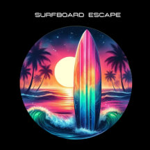 Surfboard Escape-Tropical Beach Collection