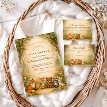 Woodland Forest Friends Baby Shower
