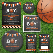 It's A Boy! Basketball Themed Co-ed Baby Shower