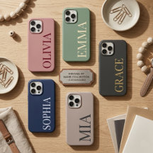 Minimalist Personalized Name iPhone Cases Gift