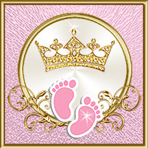 Pink and Gold Baby Shower Ideas Princess
