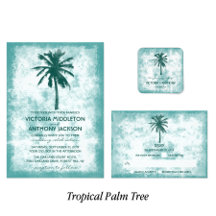 Tropical Palm Tree Beach Wedding