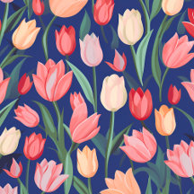 Tulips pattern.