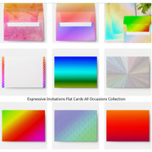Expressive Art Envelopes Invitations Flat Cards