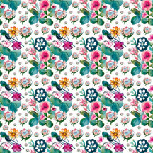Vintage floral Colorful Garden Design