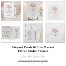 Elegant Fresh Off the Market Floral Bridal Shower
