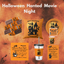 Halloween Haunted House Movie Night Party