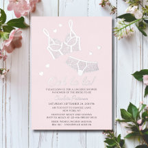 Pink Real Foil Lingerie Shower Bridal Shower 