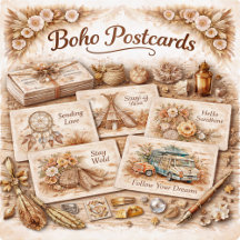 Boho Postcards Collection 