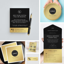 Gold | Custom Business Add Logo Company Supplies