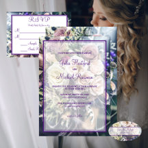 Elegant Purple Floral Wedding Collection