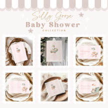 Vintage Pink Silly Goose Baby Shower 
