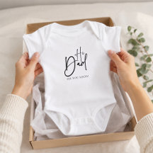 Hi Family See You Soon Baby Announcement Bodysuit 