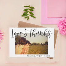 Wedding Thank You Cards -Photo & Non-Photo Designs