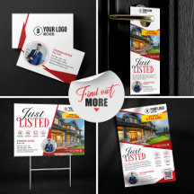 Professional Just Listed Real Estate Agent Broker