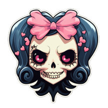 Stickers & Autocollants Cute Skull