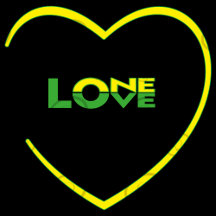 One Love One Heart in Jamaican flag colors