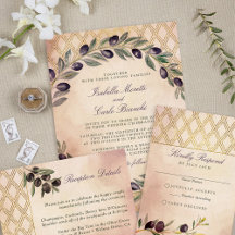 Tuscan Olive Branches Wedding Collection