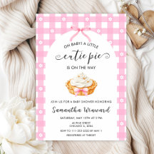 A Little Cutie Pie Pink Fall Baby Shower