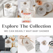 Boho Bear Gender Neutral Baby Shower