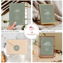 Sage Rustic Barn Wedding