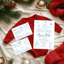 Blue Apres Bebe Apres Ski Baby Shower